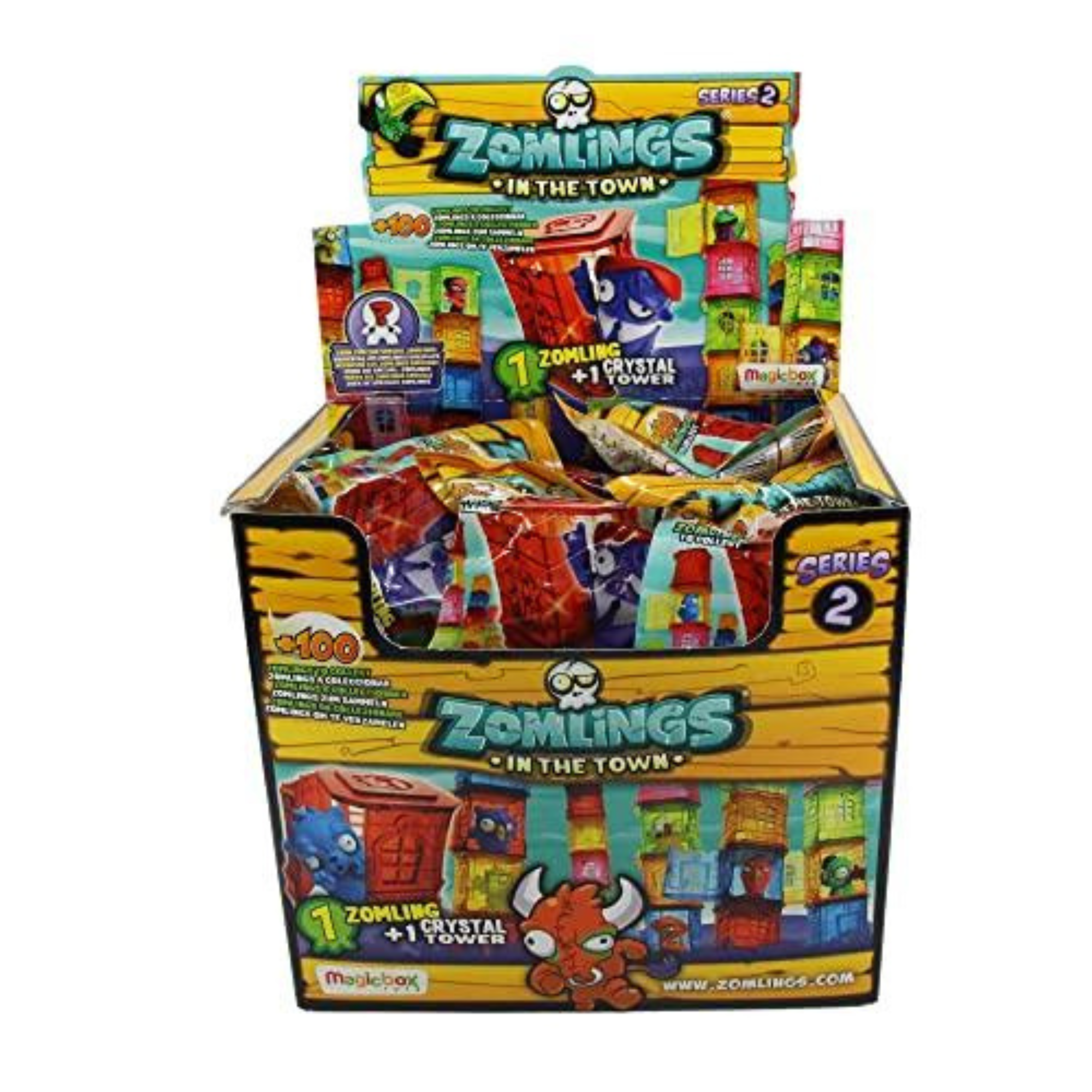 Zomlings In The Town - Series 2 - Full Box of Zomlings Blind Bags - 24 Packs