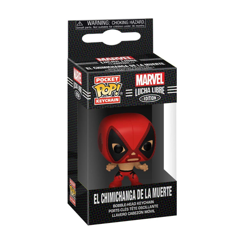 Funko Keychain: Marvel Lucha Libra Deadpool Collectable Figure