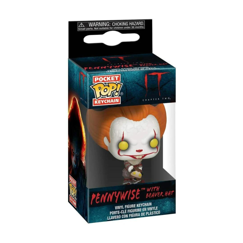 Funko POP! Keychain: IT Chapter Two Pennywise With Beaver Hat Vinyl Figure