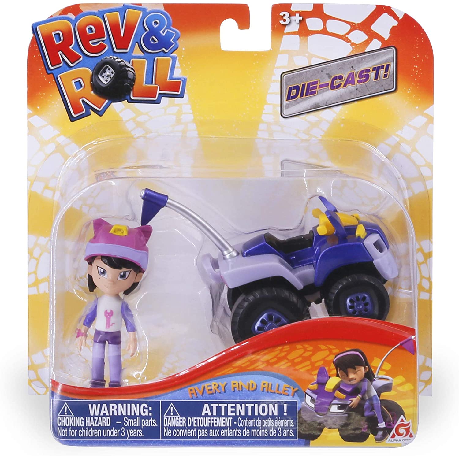 Rev & Roll - Diecast Vehicle & Figure Set - Avery & Alley