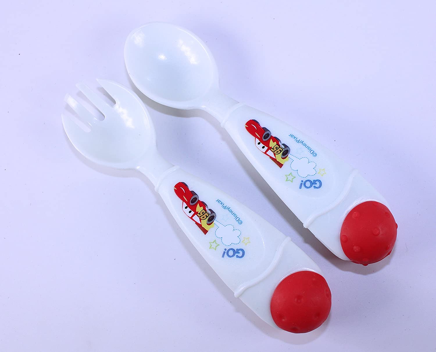 Disney Pixar Cars Lightning McQueen Fork and Spoon Cutlery Set of 12