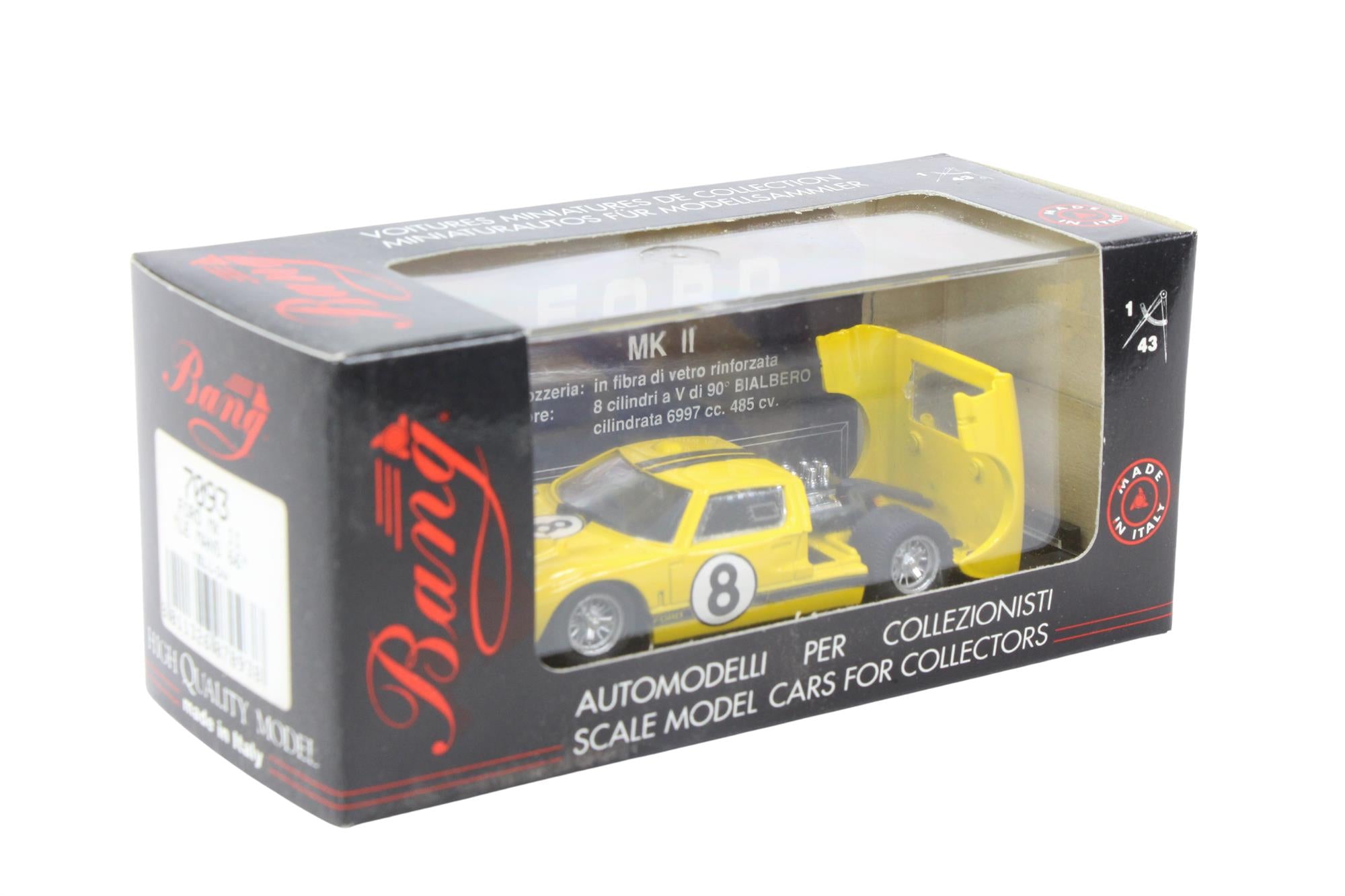 Bang Models - 1:43 Scale Diecast Ford GT40 MK2 