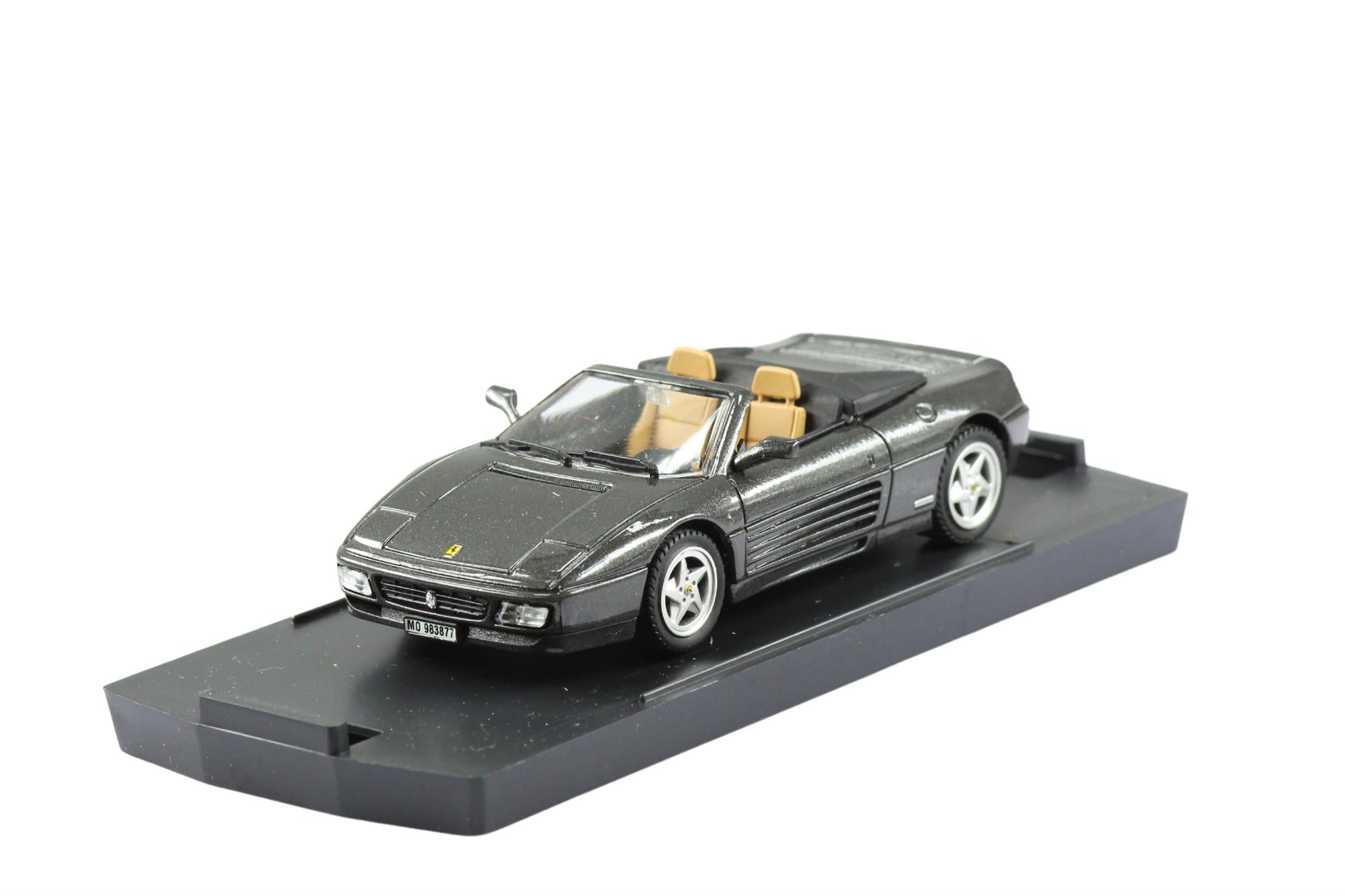 Bang Models - 1:43 Scale Diecast Ferrari 348 Spider Gun Metal