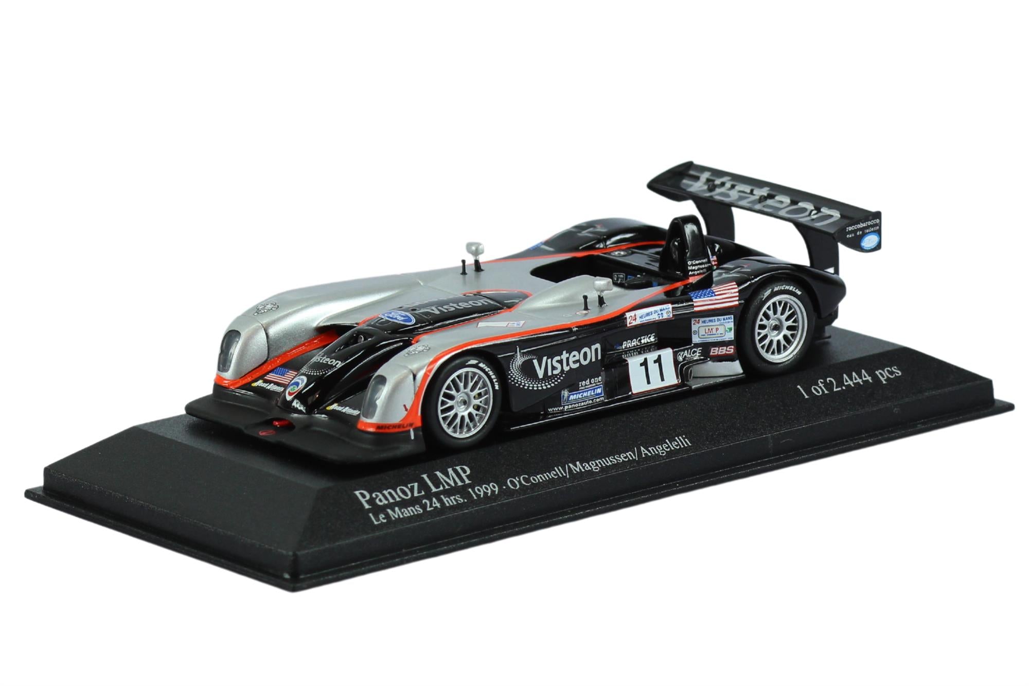 Action Models - 1:43 Scale Diecast Panoz LMP Spyder 24hrs Le Mans 1999 #11 - O'Connell , Magnussen & Angelelli