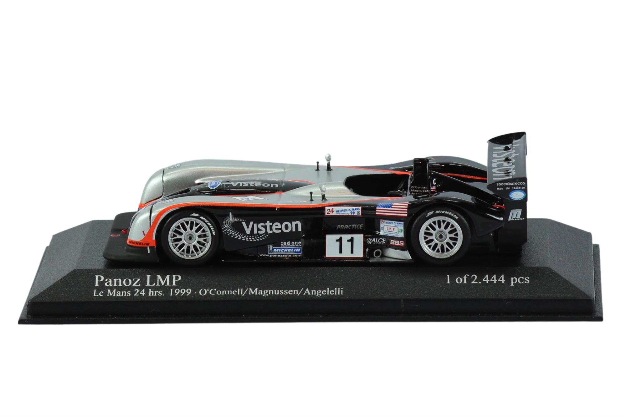 Action Models - 1:43 Scale Diecast Panoz LMP Spyder 24hrs Le Mans 1999 #11 - O'Connell , Magnussen & Angelelli