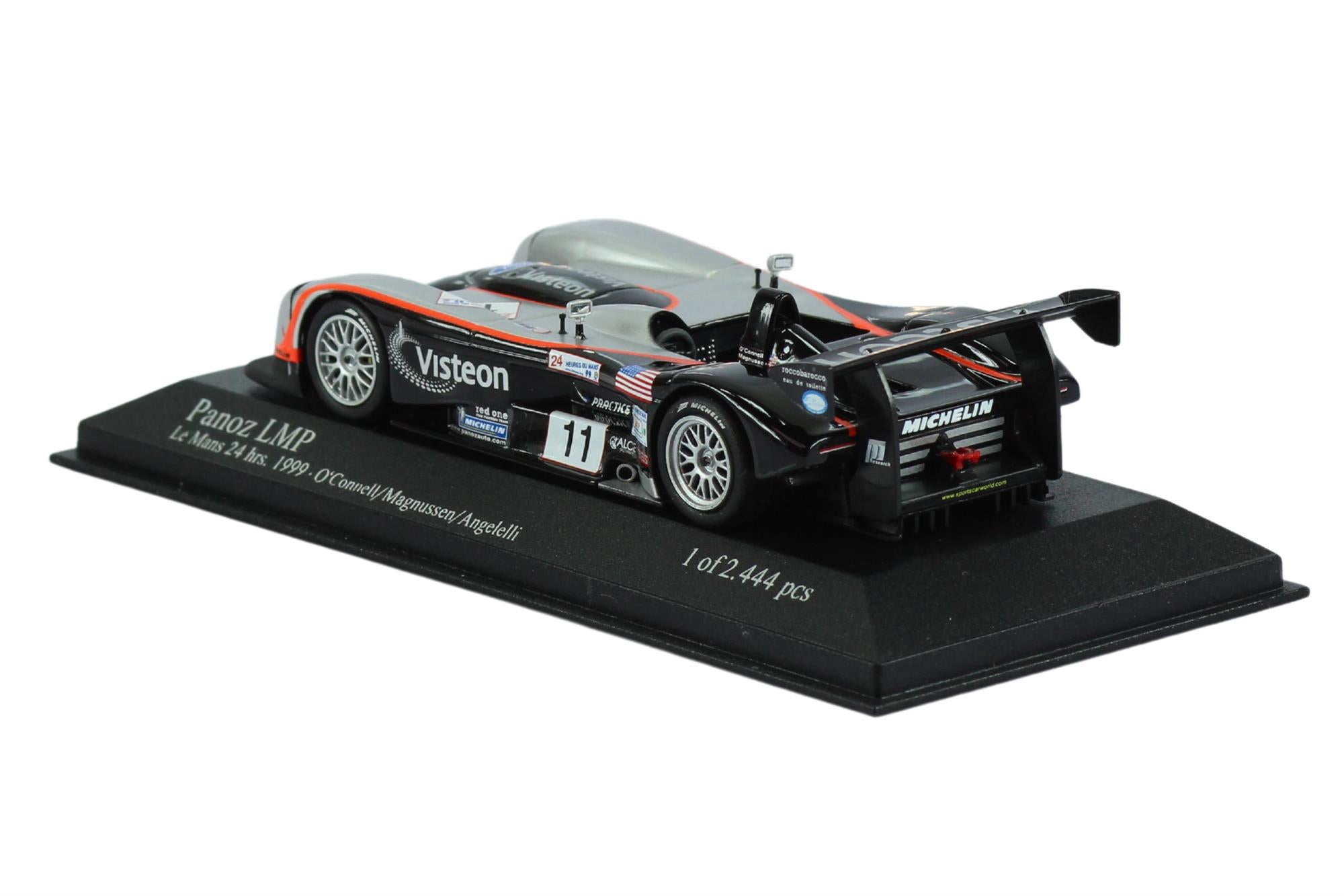 Action Models - 1:43 Scale Diecast Panoz LMP Spyder 24hrs Le Mans 1999 #11 - O'Connell , Magnussen & Angelelli