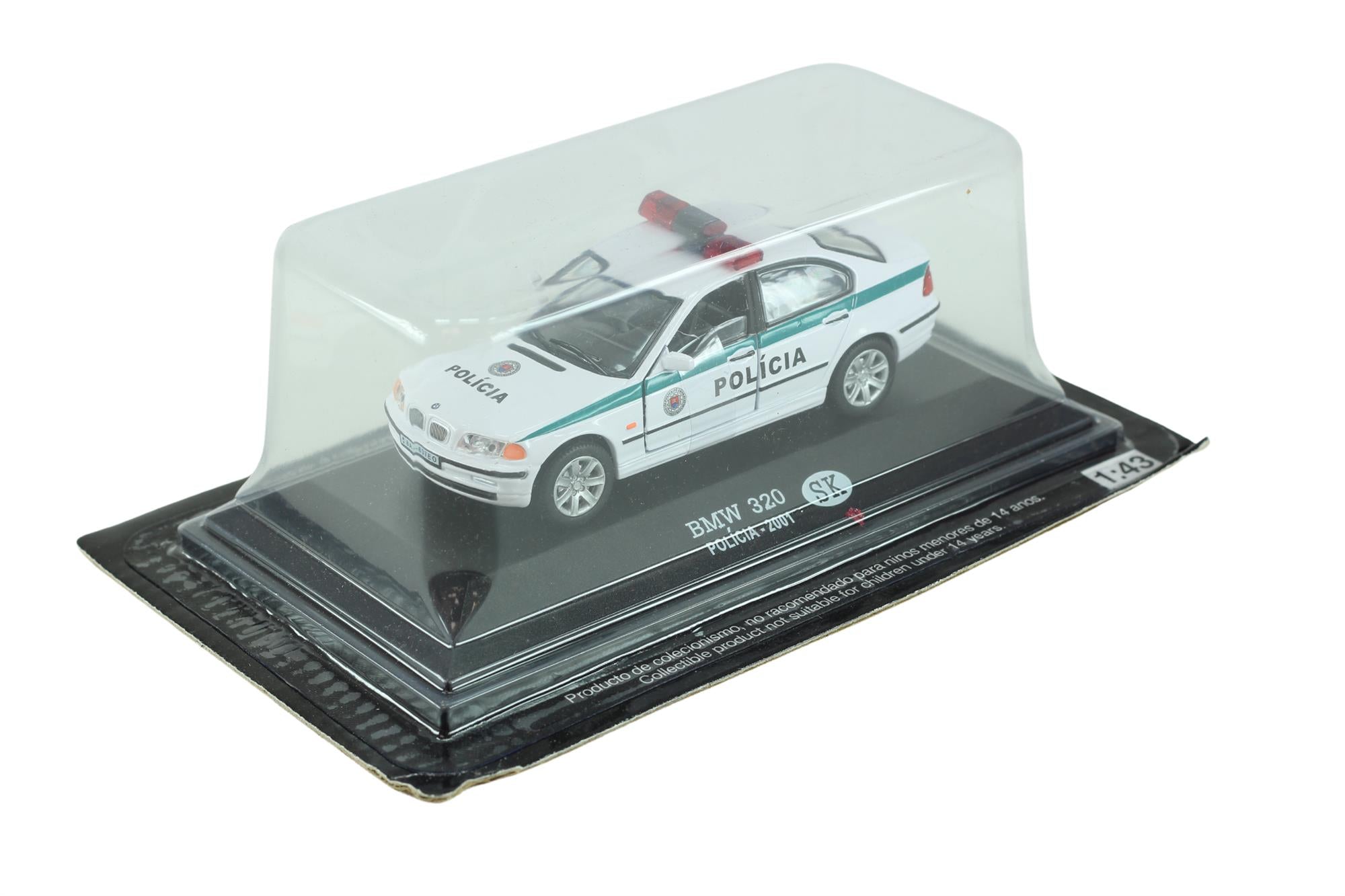 Altaya Models - 1:43 Scale Diecast BMW 320 Policia - 2001 New and Still Sealed