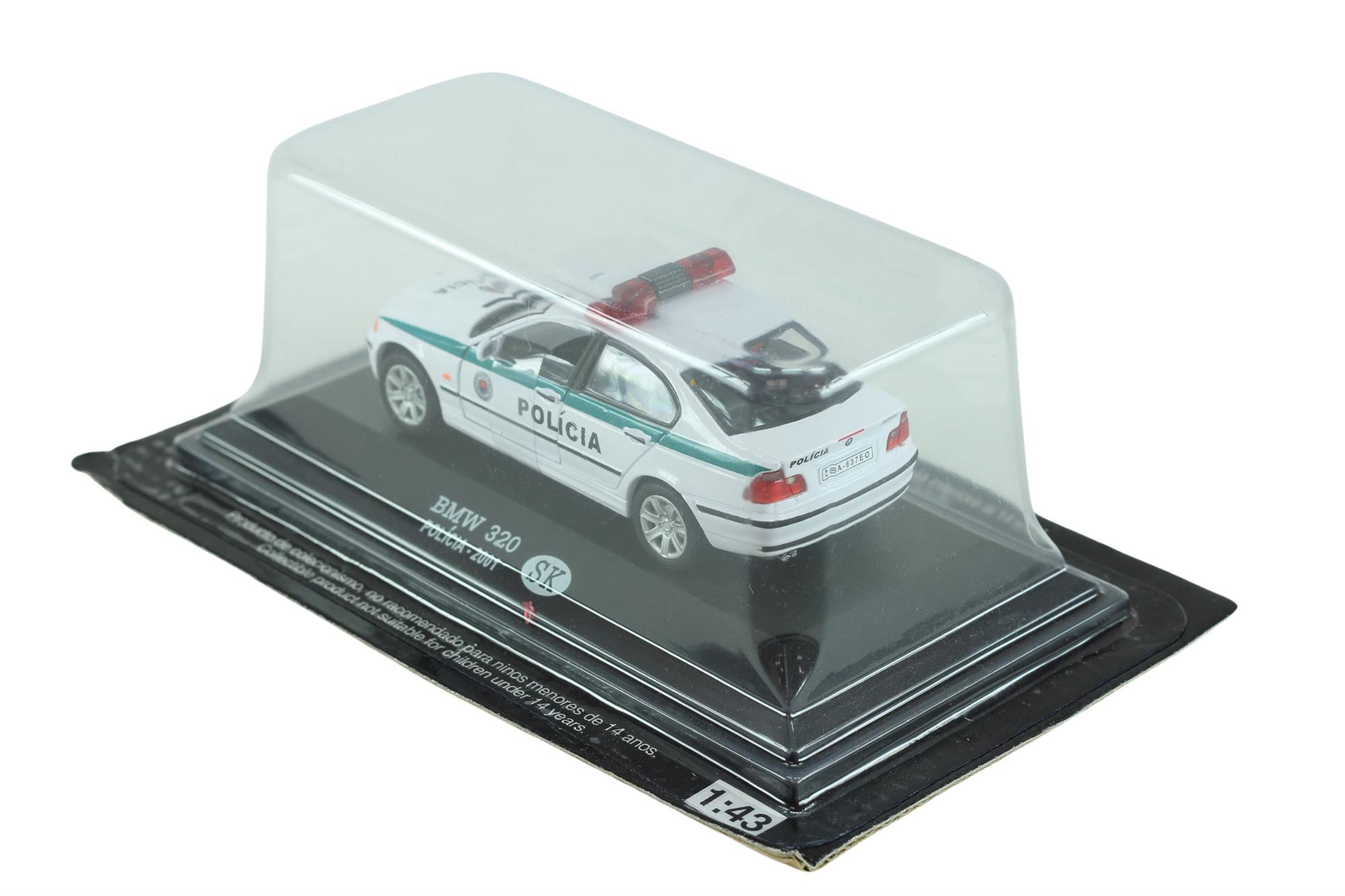 Altaya Models - 1:43 Scale Diecast BMW 320 Policia - 2001 New and Still Sealed