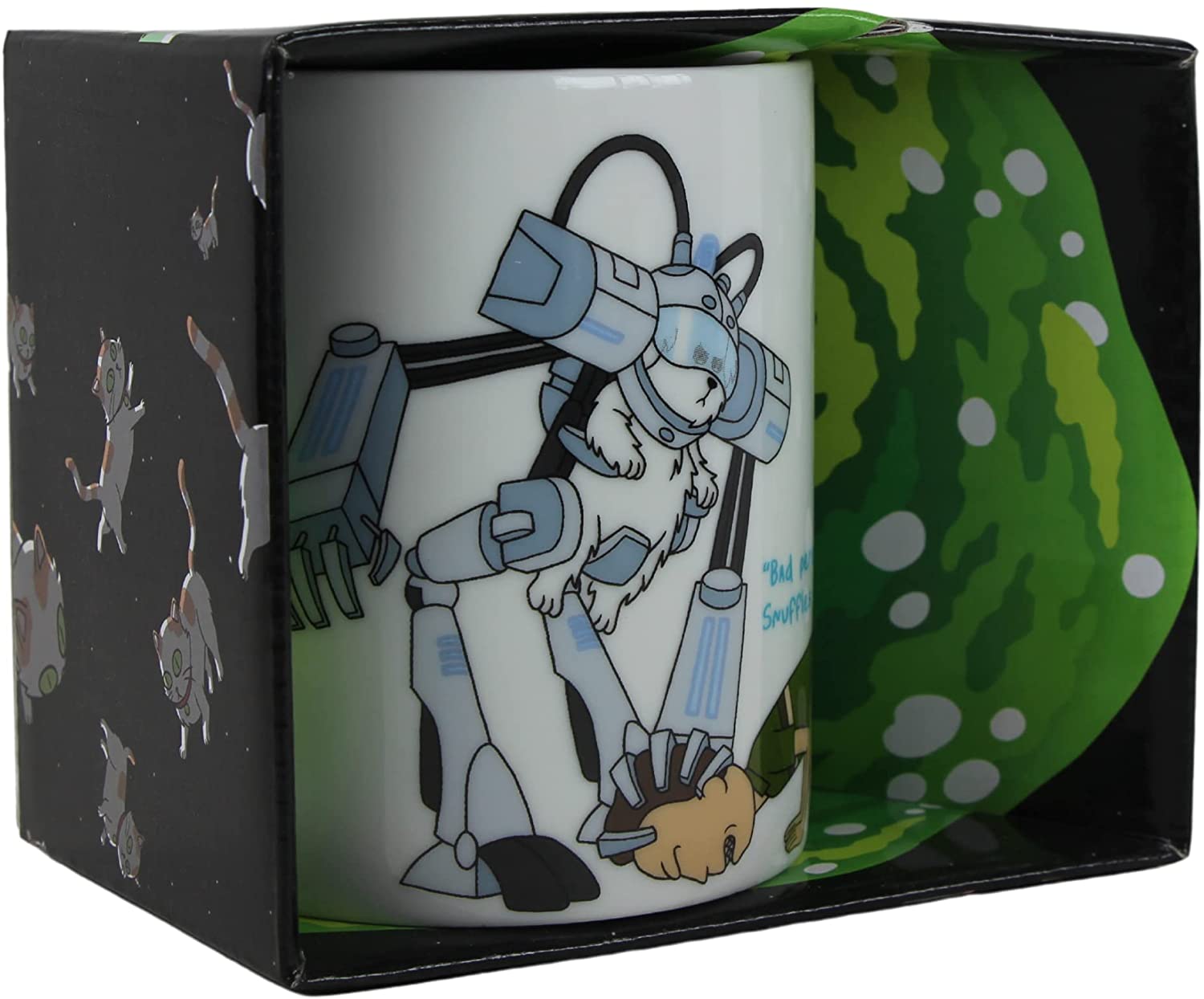 Rick & Morty - Blips & Chips Bifold Wallet & Snowball Bad Person Bad Mug - Great Value Mug & Wallet Set