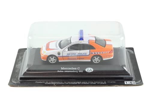 Altaya Models - 1:43 Scale Diecast Mercedes C Class Police Johannesburg 2002 - New and Still Sealed