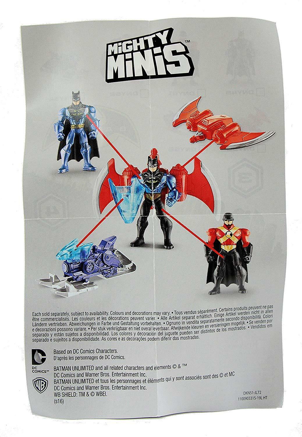 DC Comics Batman Mighty Minis Series 3 Mini Figure & Vehicles Blind Bags Pack of 10