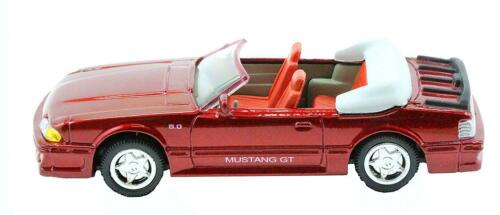 NewRay 1989 Ford Mustang GT 5.0 Convertible in Red 1:43 Diecast - All American City Cruiser Collection