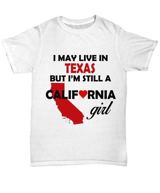 Live in Montana Still A Louisiana Girl Unisex T-Shirt, Unisex Tee / White / XXXXL