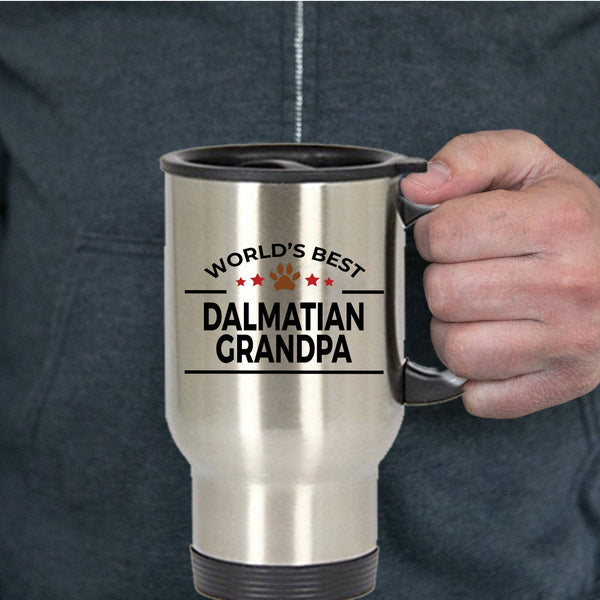 Dalmatian Dog Grandpa Travel Coffee Mug