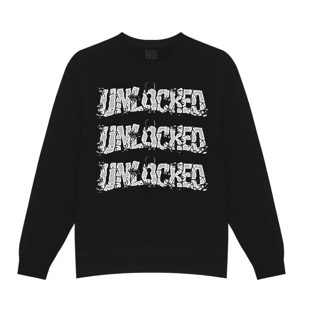 Denzel Curry & Kenny Beats - Unlocked 1.5 Black Crewneck – sound-merch