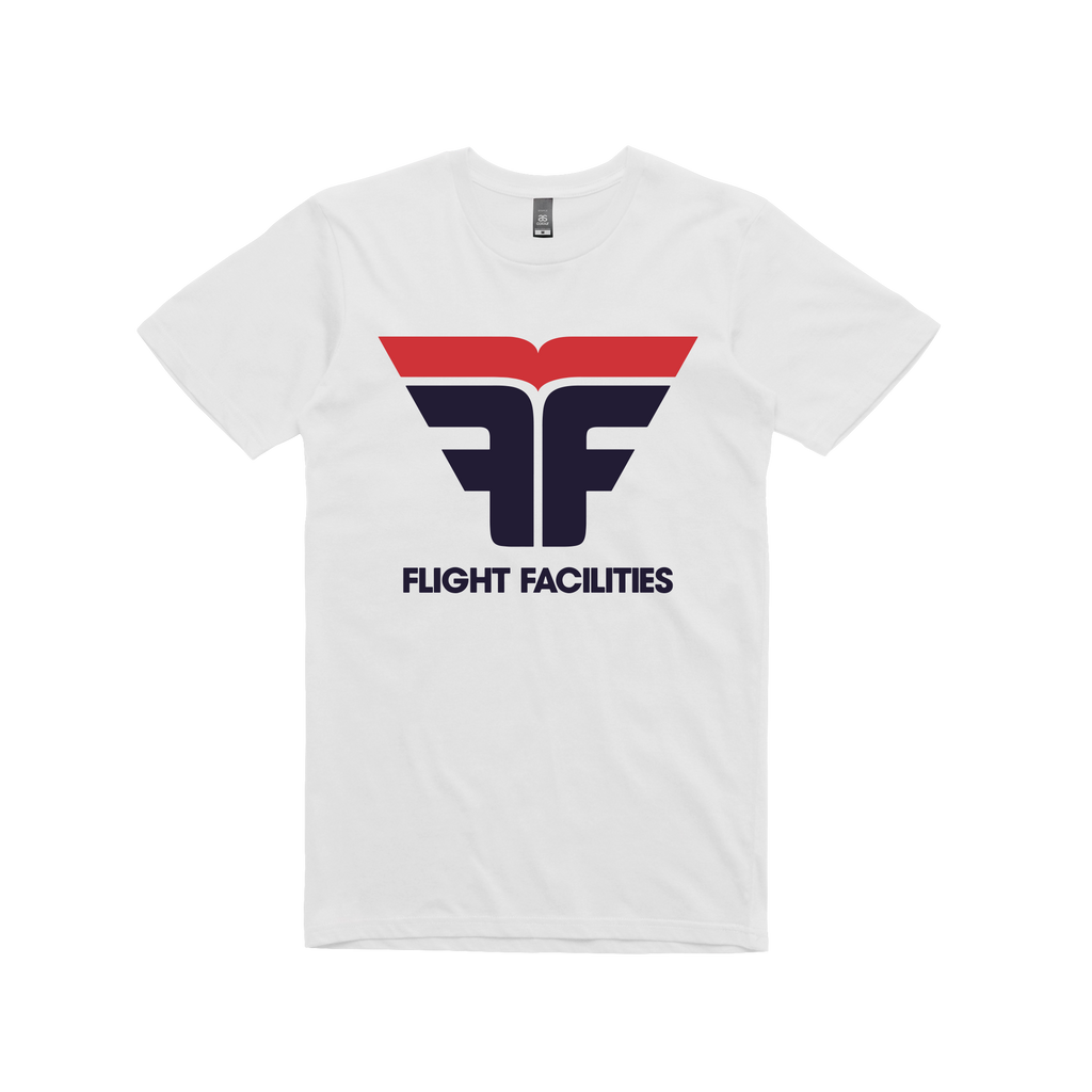 Flight Facilities 'logo' white t-shirt 