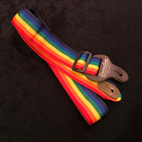 Vintage Doctor Song Rainbow Guitar Strap Made In USA – Drugan's Drums ...