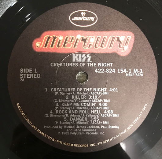 Kiss- Creatures of The Night LP, Reissue – Guitar Gallery of Alabama