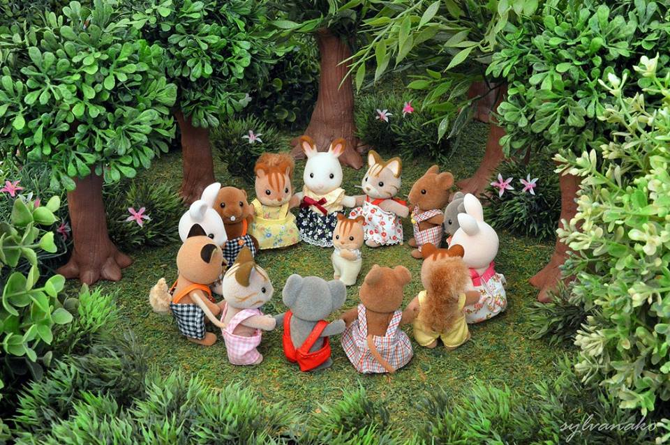 Sylvanako Sylvanian Families photography woodland scene