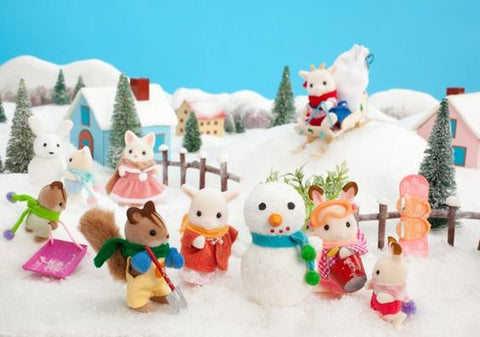Sylvanian Familes winter scenery