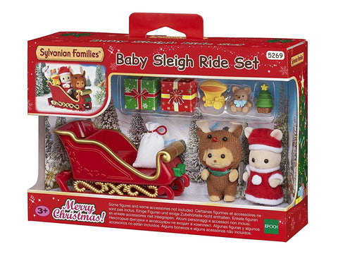 Sylvanian Families Sleigh Bell Christmas set Reindeer Santa