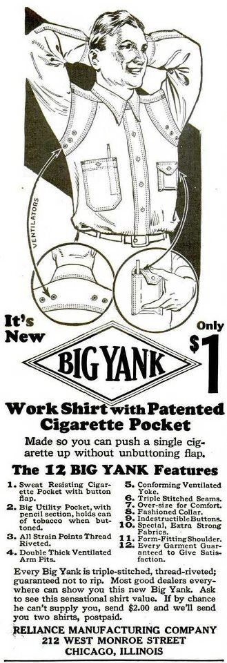 A Brief History of the Work Shirt, Part 2 - 1930-1940 – The Rite Stuff