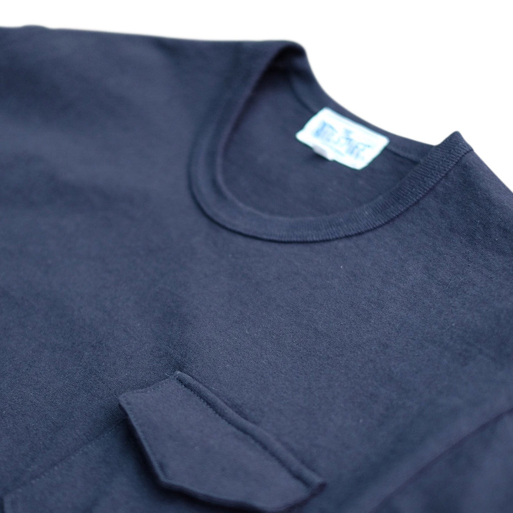 [The Rite Stuff] Loopwheel Pocket T-Shirt (Navy Blue)