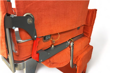 Flip sofa bunk bed lock for safety