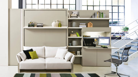 Home office and the Nuovoliola sofa wall bed
