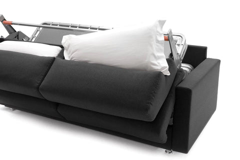 Sofa bed with pillow storage