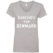 Danishes for Denmark Cartman’s Ladies’ V-Neck T-Shirt