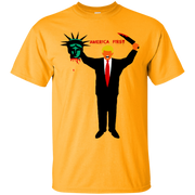 Trump Holding Statue of Liberty Head America First Unisex T-Shirt