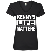 Kenny Life Matters Ladies’ V-Neck T-Shirt