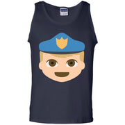 White Policeman Emoji Tank Top