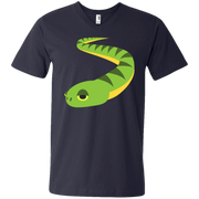 Snake Emoji Men’s V-Neck T-Shirt