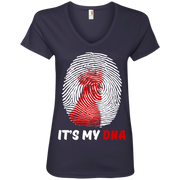 It’s In My DNA Chickens Ladies’ V-Neck T-Shirt
