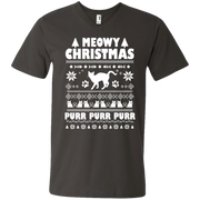 Meowy Christmas Men’s V-Neck T-Shirt