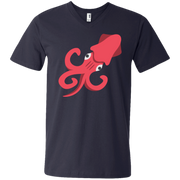 Squid Emoji Men’s V-Neck T-Shirt