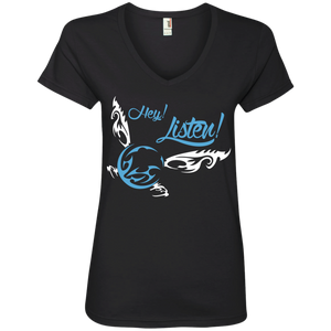 Zelda Hey Listen Navi Ladies’ V-Neck T-Shirt