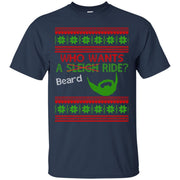 Who Wants a Beard Ride? Christmas Jumper T-Shirt