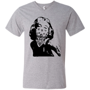 Banksy’s Marilyn Monroe Wearing Bandanna Men’s V-Neck T-Shirt