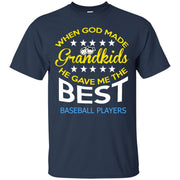When God Made Grandkids He Gave me The Best Baseball Player T-Shirt