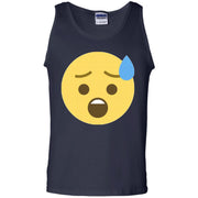 Stressed Emoji Face Tank Top