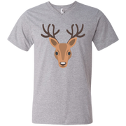 Deer Head Emoji Men’s V-Neck T-Shirt