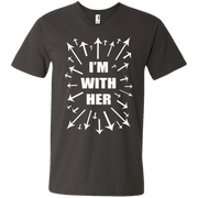 Im With Her! Womens Day! Men’s V-Neck T-Shirt