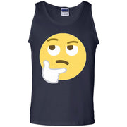 Thinking Emoji face Tank Top