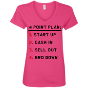 Cartmans 4 Point Plan Ladies’ V-Neck T-Shirt