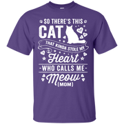 So There’s This Cat That Kinda Stole my Heart who calls me Meow (MOM)_T Shirt_navy