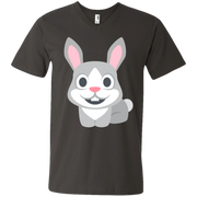 Rabbit Emoji Men’s V-Neck T-Shirt