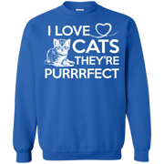 I Love Cats They’re Purrrfect (Perfect) Sweatshirt